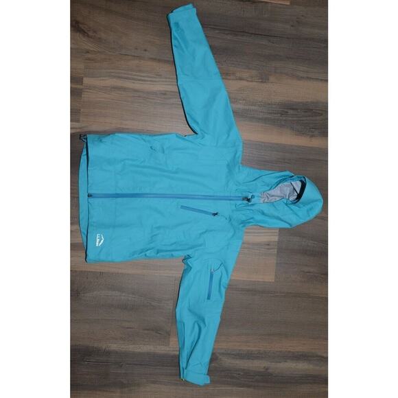L.L. Bean Double Up Outerwear System Rain Jacket Girls Sz M 5-6 Teal *flaw Arm - Picture 3 of 14